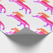 Papier Cadeau Cheval rose (Coin)