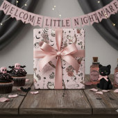 Papier Cadeau Cheval rose-rose vintage Gothique Baby