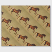 PAPIER CADEAU CHEVAL ROUGE (Plat)