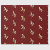 Papier Cadeau cheval, selle à chaussures (Plat)