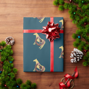 Papier Cadeau cheval, selle à chaussures
