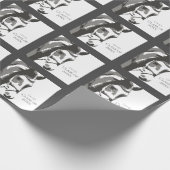 Papier Cadeau Cheval Sketch, Snaffle Bit Grey Graduation Classe  (Coin)