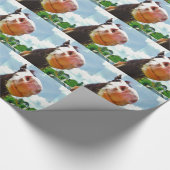 Papier Cadeau Cheval souriant (Coin)