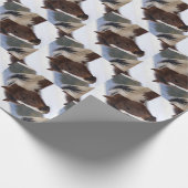 Papier Cadeau Cheval Tri Coloré (Coin)