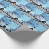 Papier Cadeau Cheval Vane Météo Ciel Bleu (Coin)