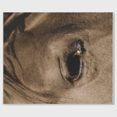 Papier Cadeau Cheval Western Rustic Vintage Découpage (Plat)