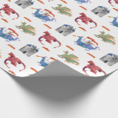Papier cadeau Chevalier et Dragon (Coin)