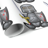 Papier Cadeau Chevalier (simple) (Coin rond)