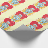 Papier Cadeau Chevalier vintage Valentine (Coin)