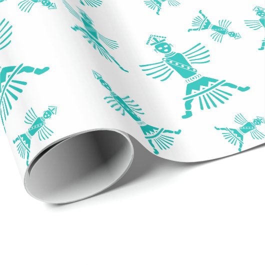 Papier Cadeau chevalier zuni (Coin rond)