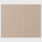 Papier Cadeau Chevaux aux éléments floraux (Plat)