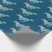 Papier Cadeau Chevaux bleus (Coin)