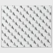 Papier Cadeau Chevaux d'art graphique (Plat)