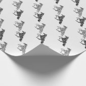 Papier Cadeau Chevaux d'art graphique (Coin)