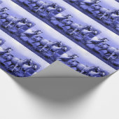Papier Cadeau Chevaux de course et Lune Bleue (Coin)