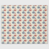 Papier Cadeau Chevaux de Dala (Plat)