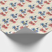 Papier Cadeau Chevaux de Dala (Coin)