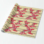 Papier Cadeau Chevaux de Dala (Déroulé)