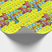 Papier Cadeau Chevaux de Dala (Coin)