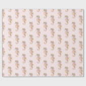 Papier Cadeau Chevaux de mer (Plat)
