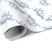 Papier Cadeau Chevaux en ligne (Coin rond)