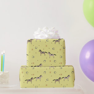 Papier Cadeau Chevaux mignons & Fêtes d'anniversaire pour enfant