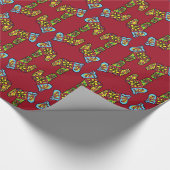 Papier Cadeau Chevaux multicolores (Coin)