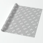 Papier Cadeau Chevaux noir et blanc (Déroulé)