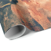 Papier Cadeau Chevaux Peinture d'aquarelle artistique (Coin rond)