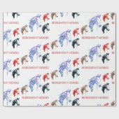 Papier Cadeau chevaux resplendissants (Plat)