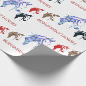 Papier Cadeau chevaux resplendissants (Coin)