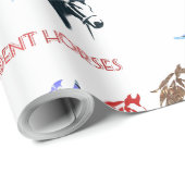 Papier Cadeau chevaux resplendissants (Coin rond)
