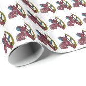 Papier Cadeau Chevaux rocheux (Coin rond)