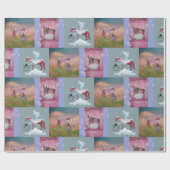 Papier Cadeau chevaux se baignant (Plat)