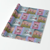 Papier Cadeau chevaux se baignant (Déroulé)