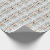 Papier Cadeau Chèvre Cute bébé Pastel Motif d'aquarelle (Coin)