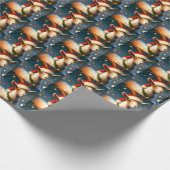 Papier Cadeau Chèvre de Noël 2 (Coin)