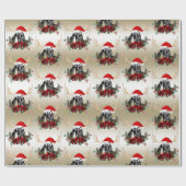 Papier Cadeau Chèvre Noël Cute Nubian Baby Chèvre en Antlers (Plat)