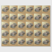 PAPIER CADEAU CHEVROLET 1951 (Plat)