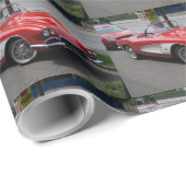 Papier Cadeau Chevrolet Corvette (Coin rond)
