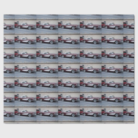 Papier Cadeau Chevrolet Corvette (Couture)