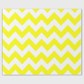 Papier Cadeau Chevron audacieux jaune (Plat)
