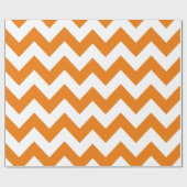 Papier Cadeau Chevron audacieux orange (Plat)