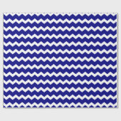 Papier Cadeau chevron bleu marine (Plat)