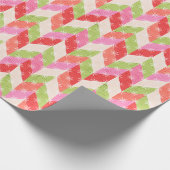 Papier Cadeau Chevron de Noël festif (Coin)