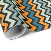 Papier Cadeau Chevron Geometric (Coin rond)