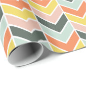 Papier Cadeau Chevron joyeux par Origami Prints (Coin rond)