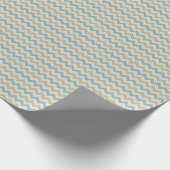 Papier Cadeau Chevron motif sur texture de lin (Coin)