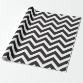 Papier Cadeau Chevron noir et blanc épais Mariage réveillon du N (Déroulé)