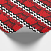 Papier Cadeau chevron noir lodge (Coin)